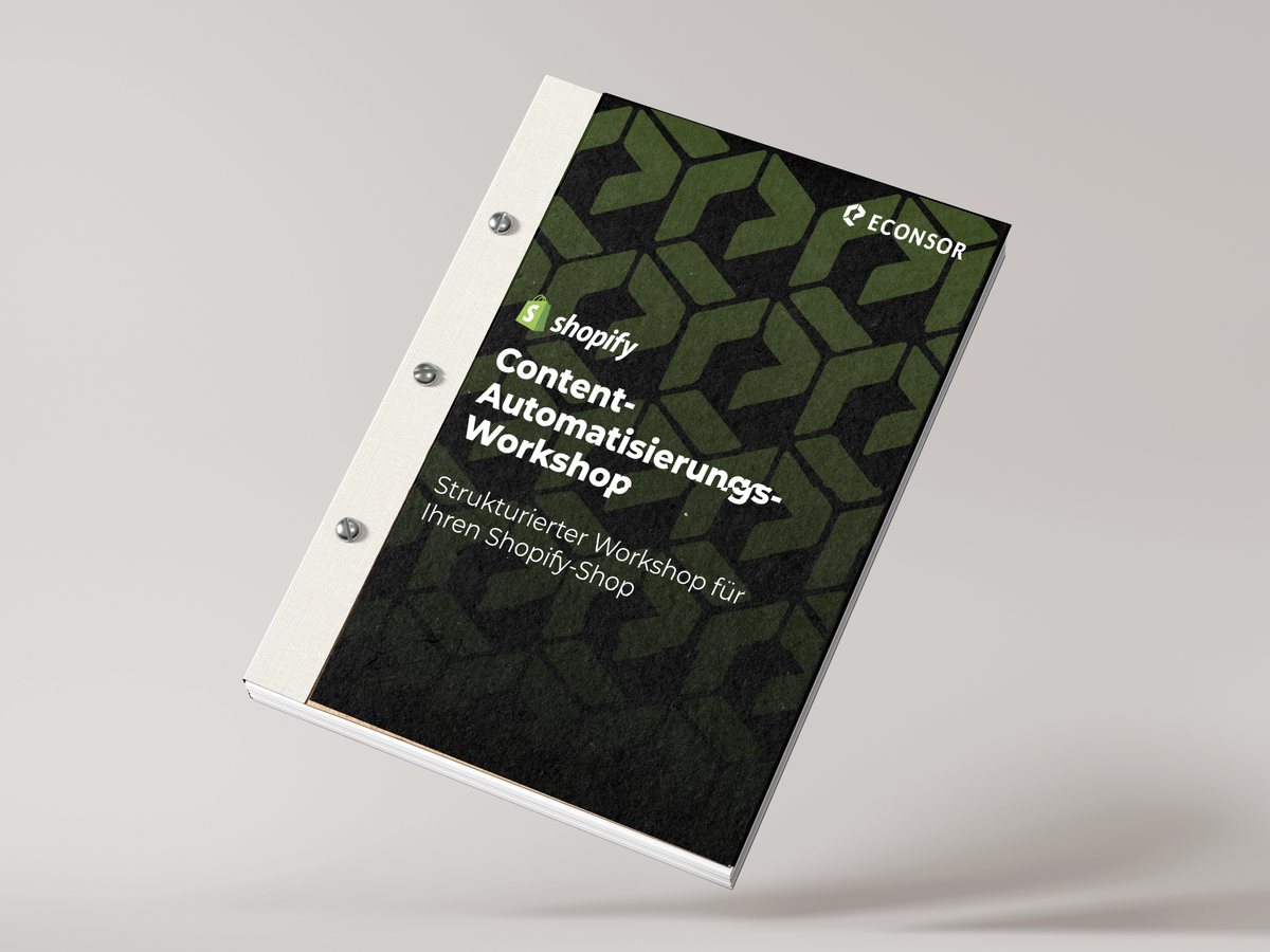shopify content automatisierungs workshop – glatte Coverkante